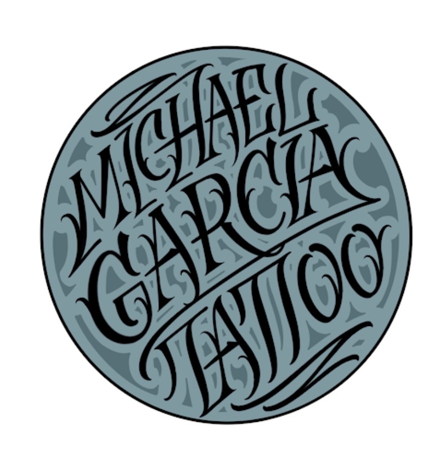 Logo circular Michael Garcia Tattoo